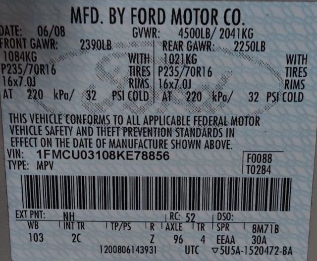 2008 Ford Escape FWD 4dr V6 Automatic XLT - 22946850 - 4