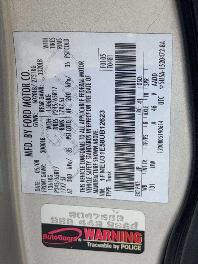 2008 Ford Explorer Sport Trac RWD 4dr V6 XLT - 23038741 - 14