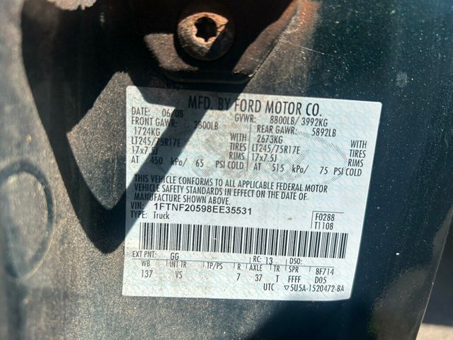 2008 Ford F250 SUPER DUTY 8 FOOT BED PICKUP LOW MILES WITH LIFTGATE - 21861053 - 34