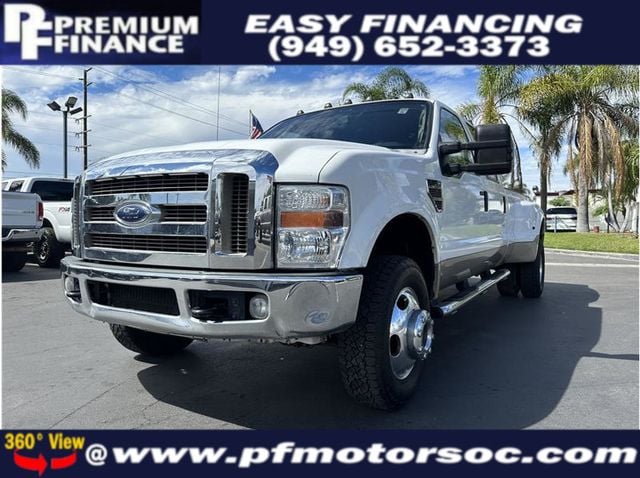 2008 Ford F350 Super Duty Crew Cab LARIAT DUALLY 4X4 DIESEL LEATHER PACK CLEAN - 22470774 - 0