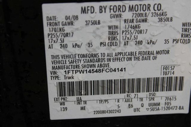 2008 Ford F-150 XLT 4x4 4dr SuperCrew Styleside 5.5 ft. SB - 23011884 - 8