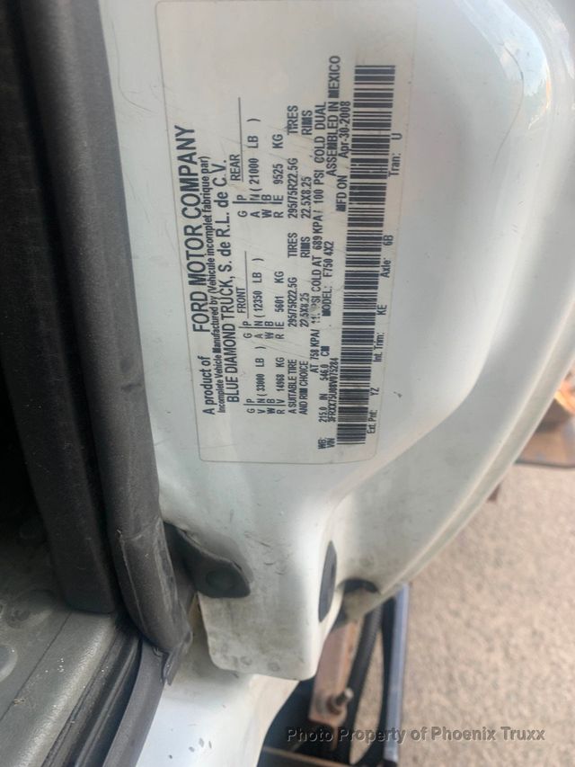 2008 FORD F-750 Super Duty XL 4DR 2WD Extended Cab Chassis  - 21448285 - 12