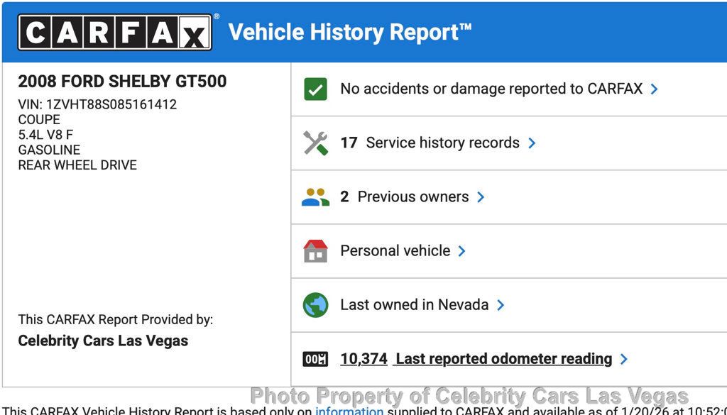 2008 Ford Mustang 2dr Coupe Shelby GT500 - 22968719 - 9