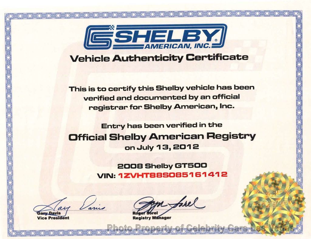 2008 Ford Mustang 2dr Coupe Shelby GT500 - 22968719 - 7