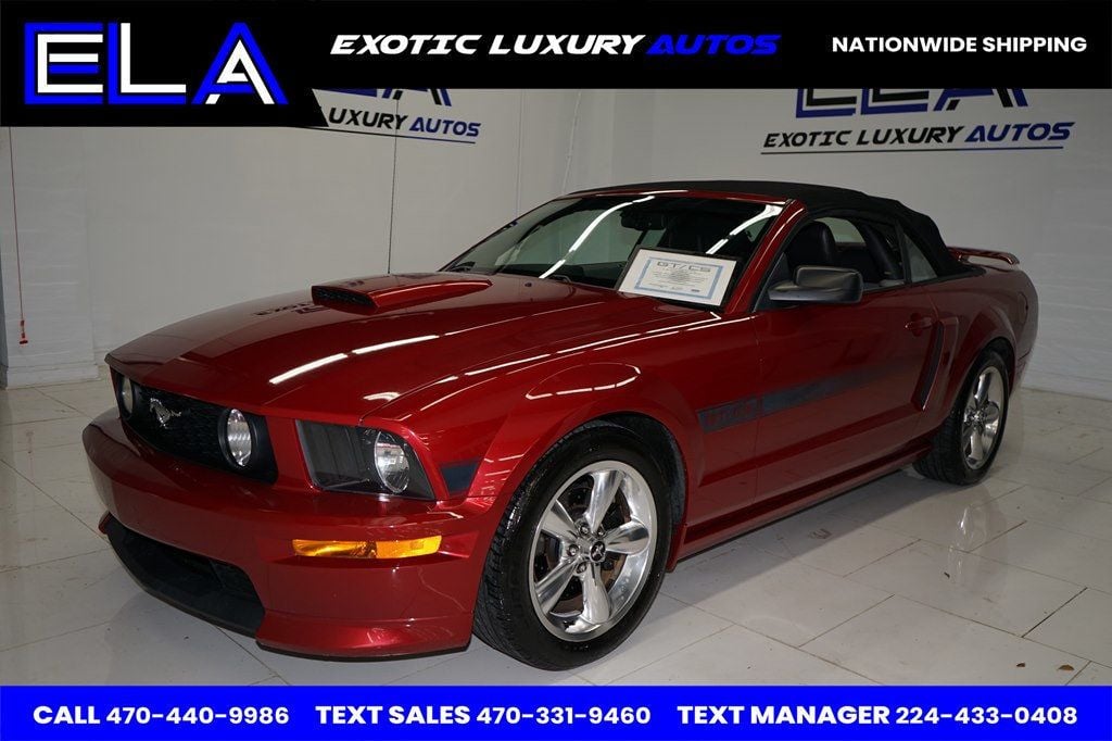 2008 Ford Mustang CANDY APPLE LIMITED EDITON! GT/CS WITH CERTIFICATES INISDE RARE - 22670565 - 22