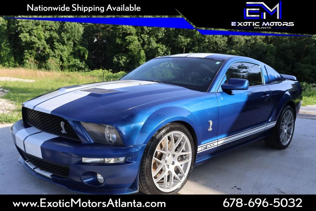 2008 Ford Mustang SHELBY GT 500, ONLY 69K MILES, VISTA BLUE PAINT!!! - 22864591 - 0
