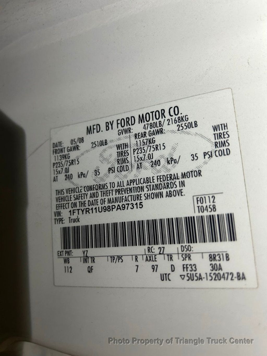 2008 Ford Ranger DANGER RANGER MINI 4X4 SOLD SOLD SOLD SOLD - 21629002 - 25