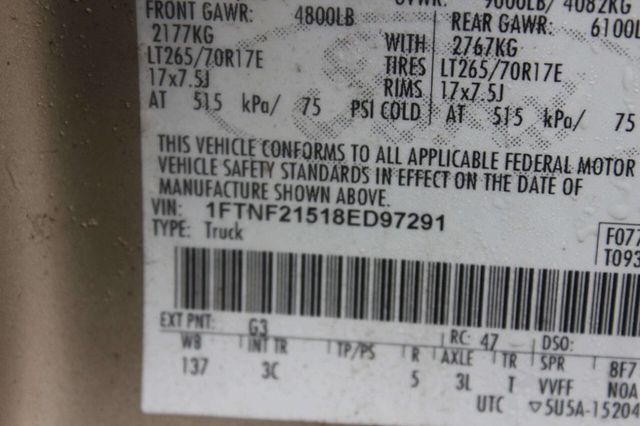 2008 Ford Super Duty F-250 SRW 4WD Reg Cab 137" XLT - 22995221 - 6