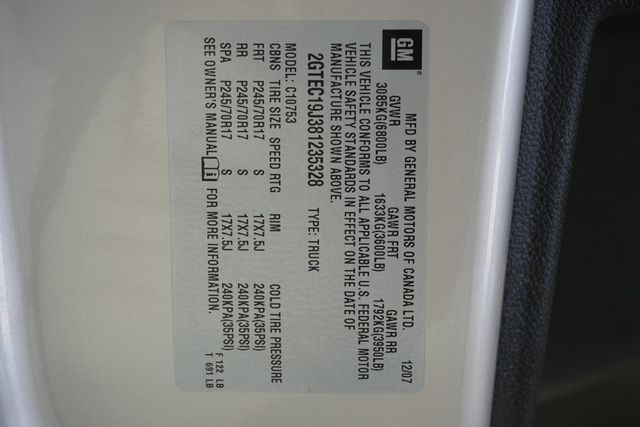 2008 GMC Sierra 1500 2WD Ext Cab 143.5" SLE1 - 23003189 - 23