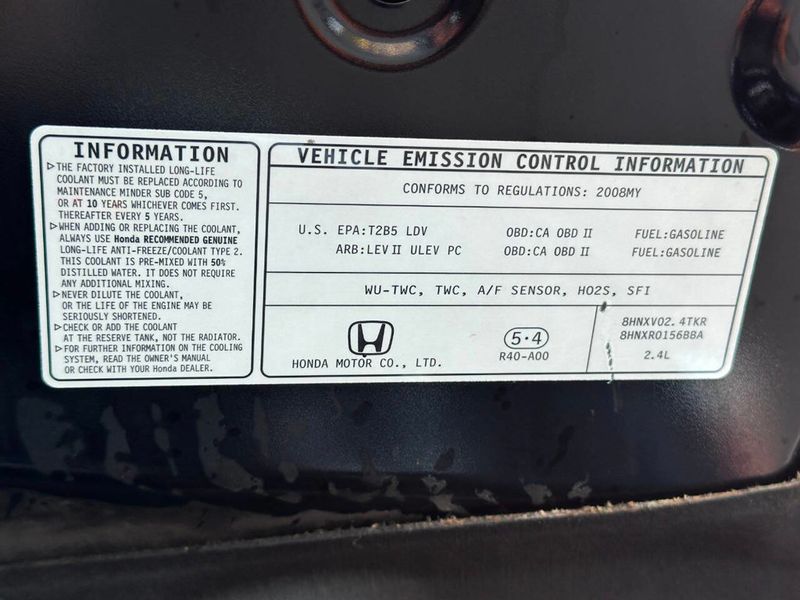 2008 Honda Accord Sedan 4dr I4 Automatic EX-L w/Navi - 22873769 - 24