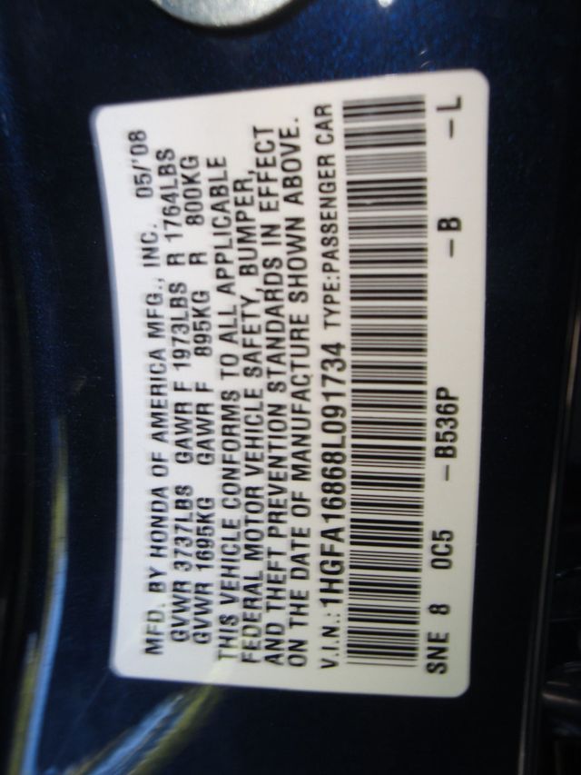 2008 Honda Civic Sedan EX-EDITION, LOADED w/ SUNROOF, LOW-MILES. EXTRA-CLEAN! - 23023202 - 33