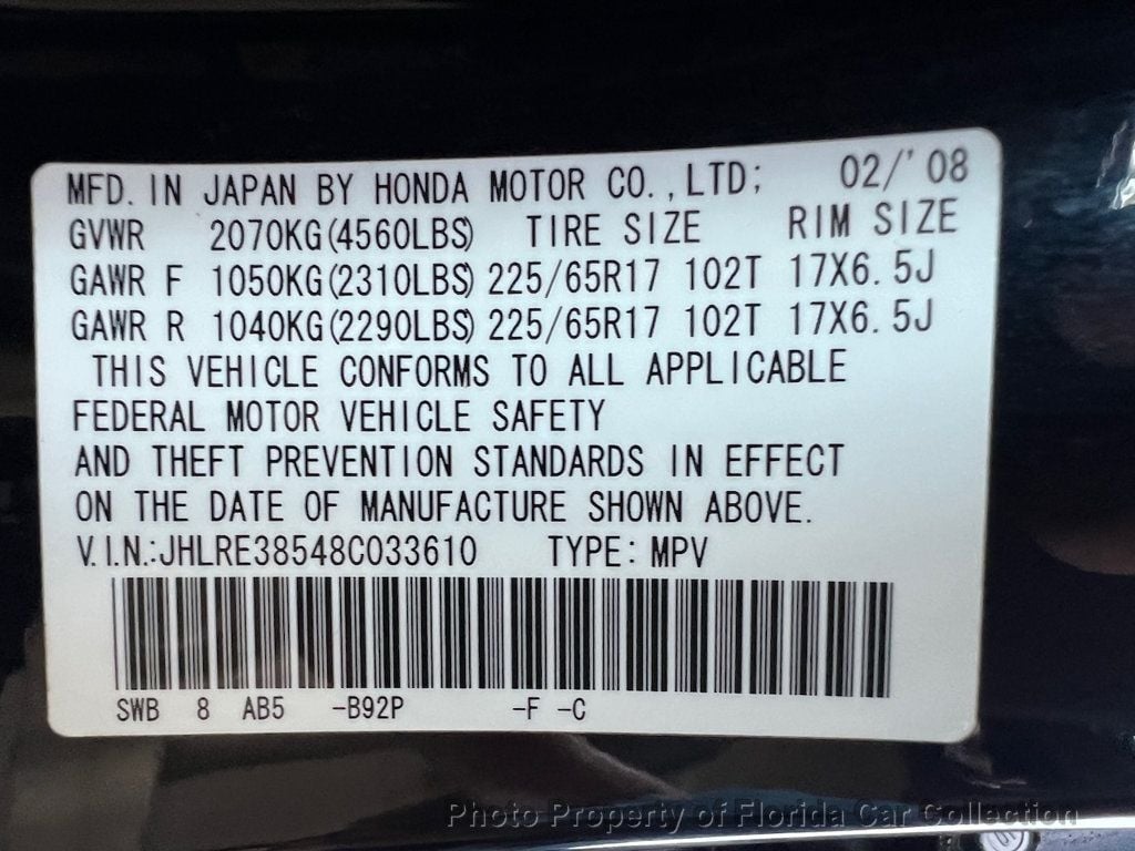 2008 Honda CR-V EX 2WD Automatic - 22420450 - 95