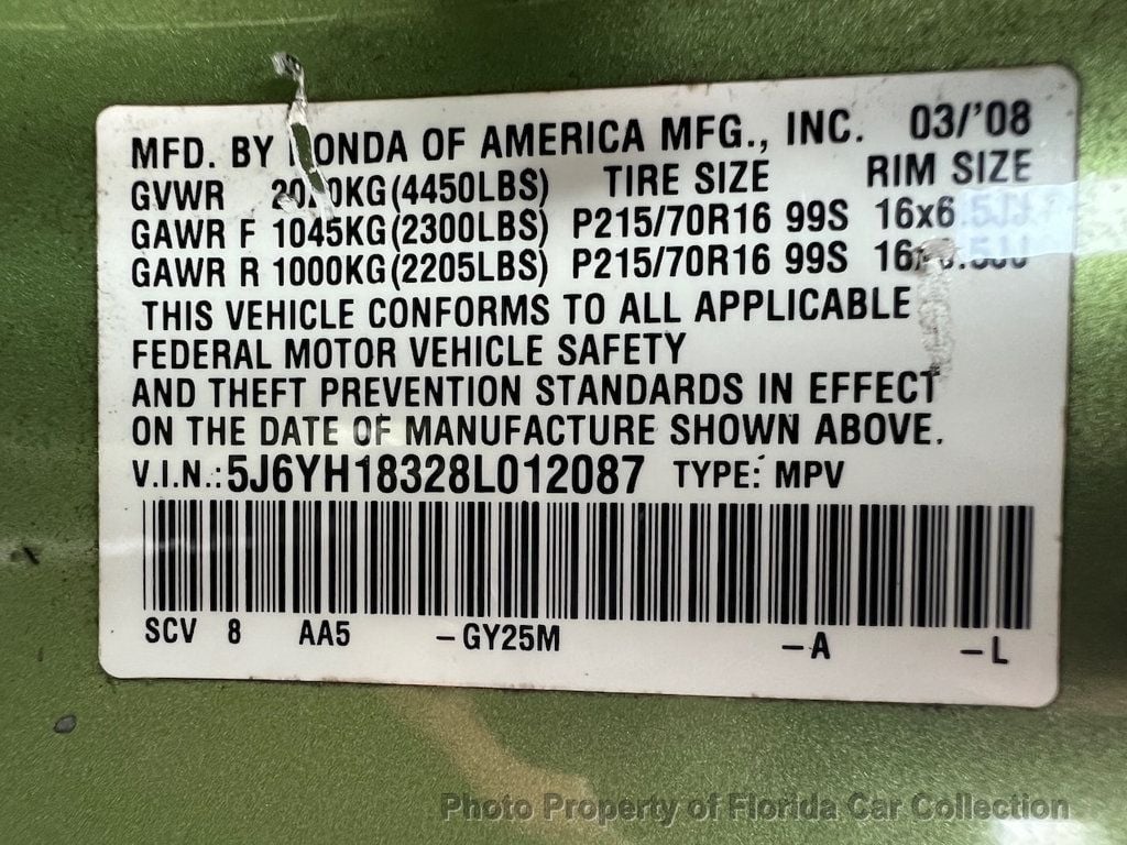 2008 Honda Element LX 2WD Automatic - 22614281 - 71