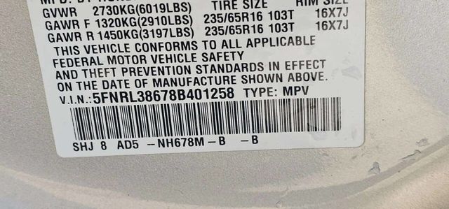 2008 Honda Odyssey 5dr EX-L - 22992757 - 11