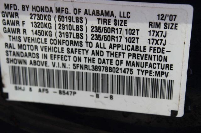 2008 Honda Odyssey 5dr Touring - 23013506 - 6
