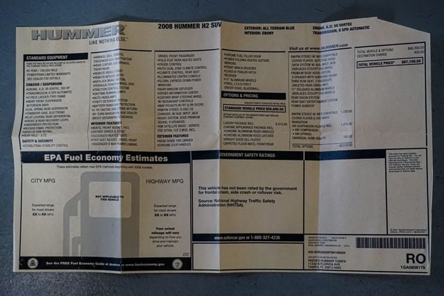2008 HUMMER H2 *Only 48k Miles* *1-Owner* *Florida Truck* - 22801419 - 73