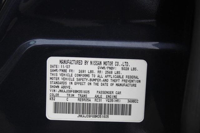 2008 INFINITI EX35 AWD 4dr Journey - 22887048 - 24