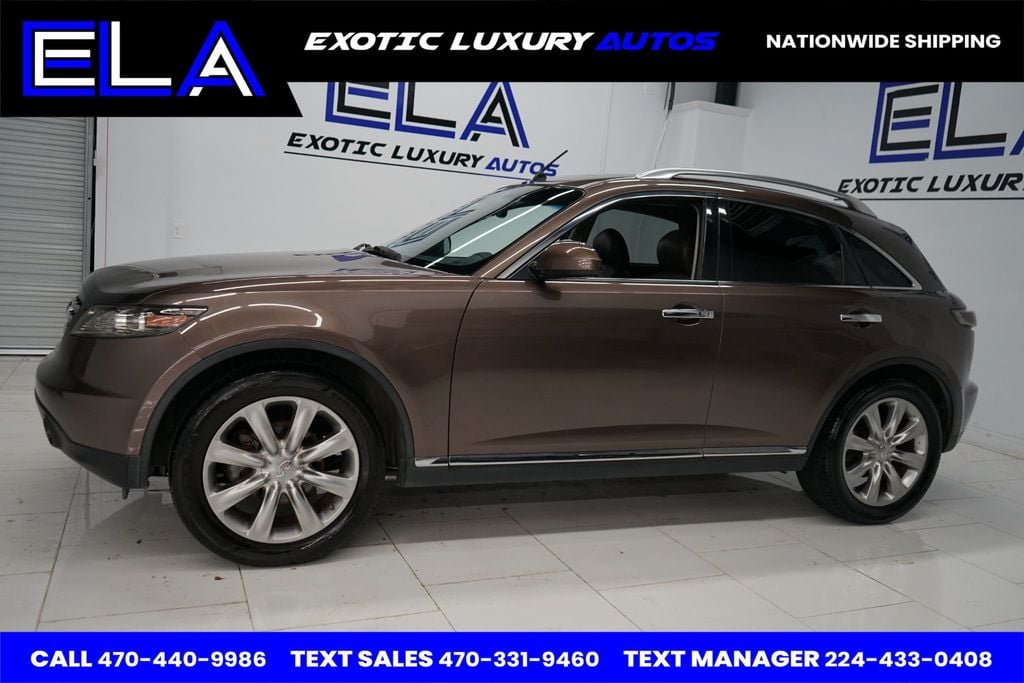 2008 INFINITI FX45 HARD TO FIND BROWN ON BROWN! NO DASH BOARD BUBBLE AWD! WOODGRAIN - 22703085 - 3