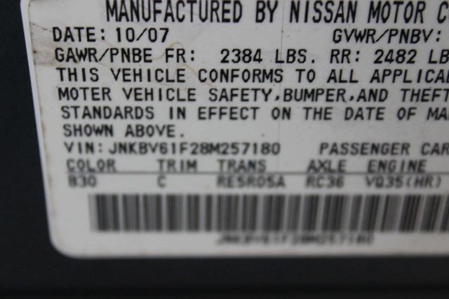 2008 INFINITI G35 Sedan 4dr x AWD - 23011881 - 9