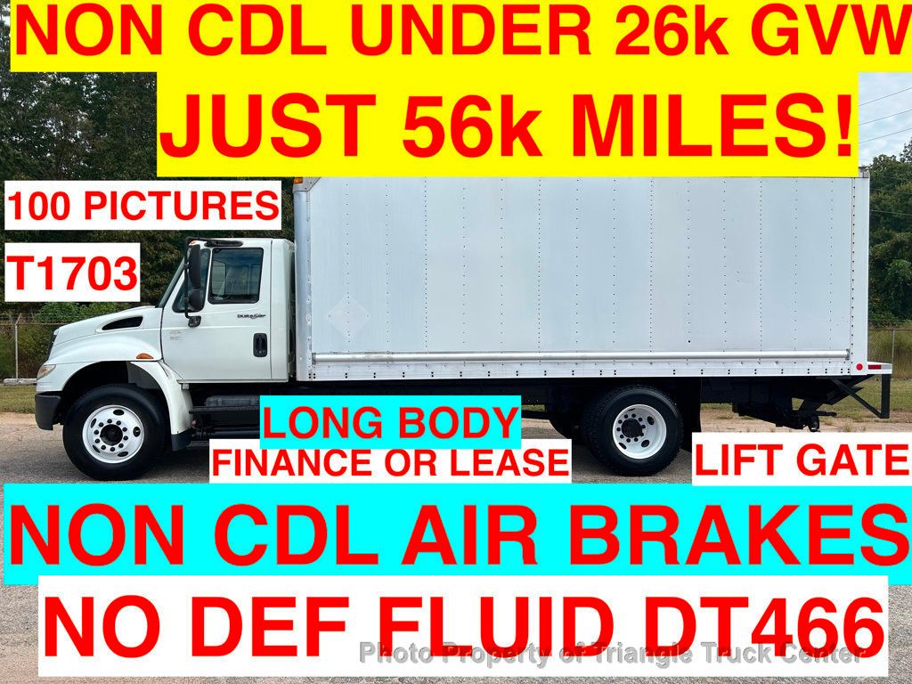 2008 International 4300 LONG BOX JUST 56k MILES! LIFT GATE! NON CDL AIR BRAKES! UNDER 26k GVW! BOX TRUCK - 22858775 | Video 1