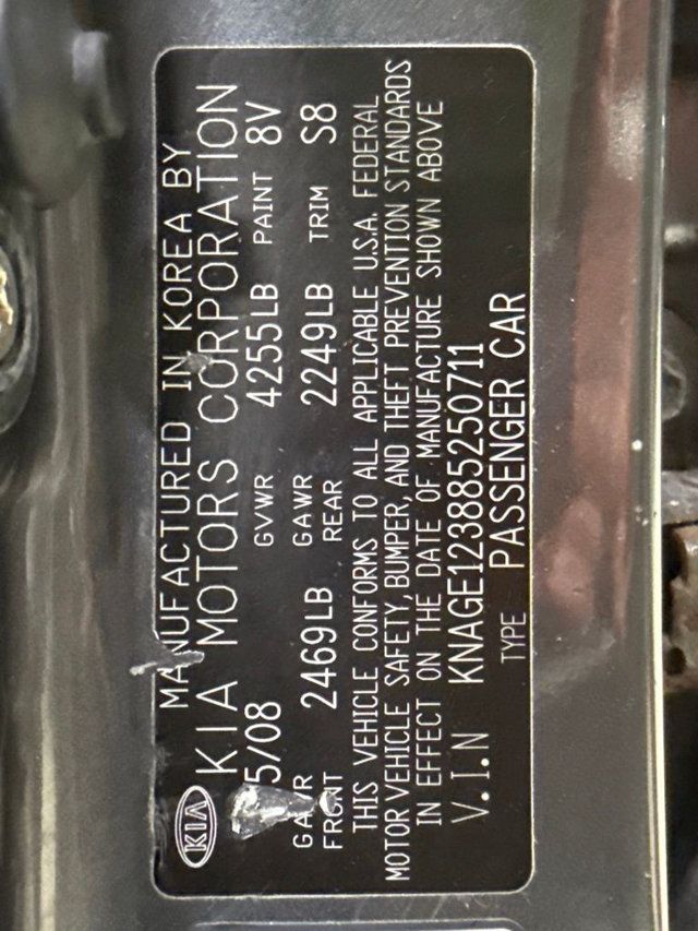 2008 Kia Optima 4dr Sedan I4 Automatic LX - 23066844 - 25