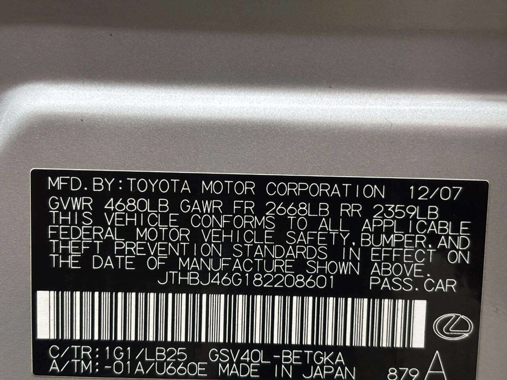 2008 Lexus ES 350 4dr Sedan - 23041915 - 34