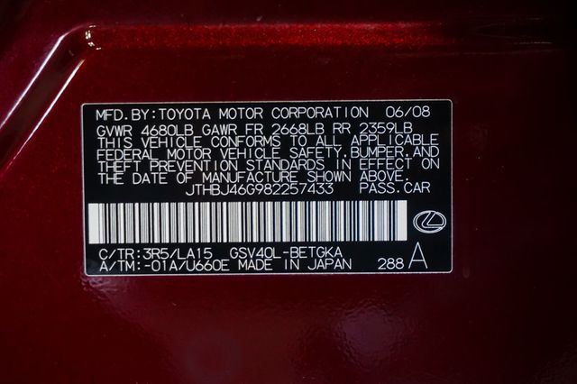 2008 Lexus ES 350 *ES350* *Navigation* *Back-Up Camera* *Only 1-Owner* - 23080305 - 16