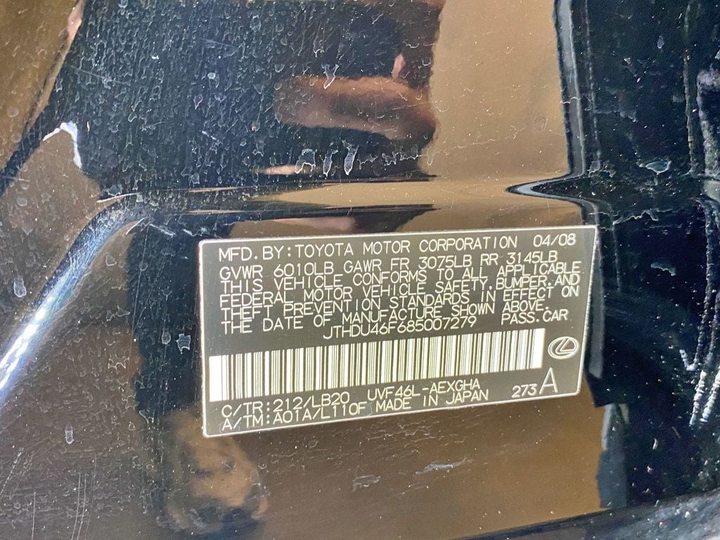 2008 Lexus LS 600h L New hybrid battery / Executive rear seat and DVD  - 23010966 - 85