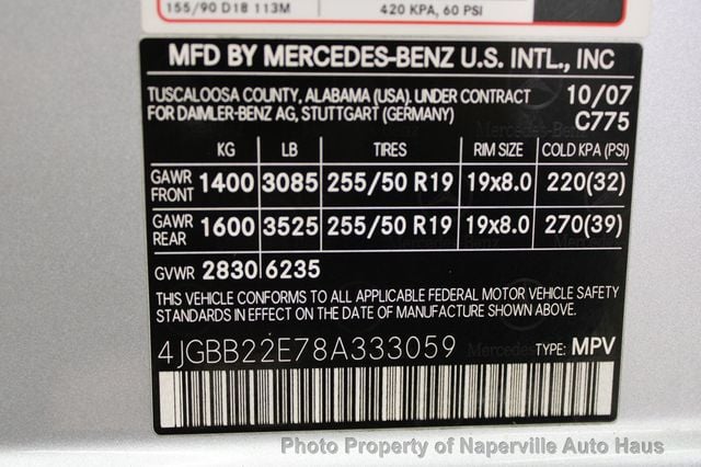 2008 Mercedes-Benz M-Class ML320 4MATIC 4dr 3.0L CDI - 22571795 - 42