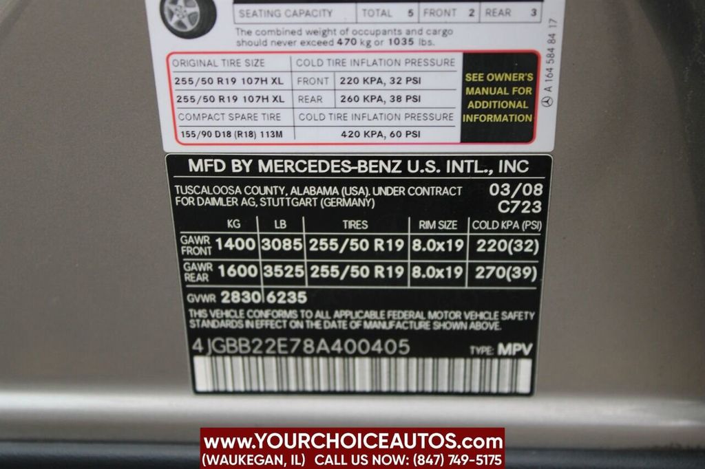 2008 Mercedes-Benz M-Class ML320 4MATIC 4dr 3.0L CDI - 22277913 - 36