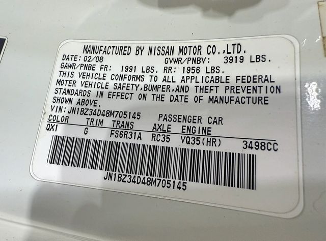 2008 Nissan 350Z 2dr Coupe Manual Enthusiast - 22957960 - 27