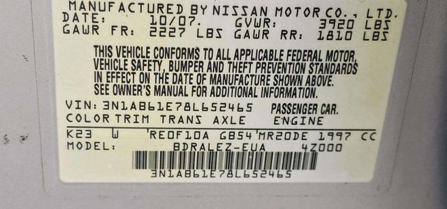 2008 Nissan Sentra 2.0 4dr Sedan - 22993354 - 8