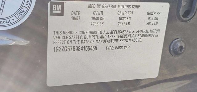 2008 Pontiac G6 4dr Sedan - 22974802 - 9