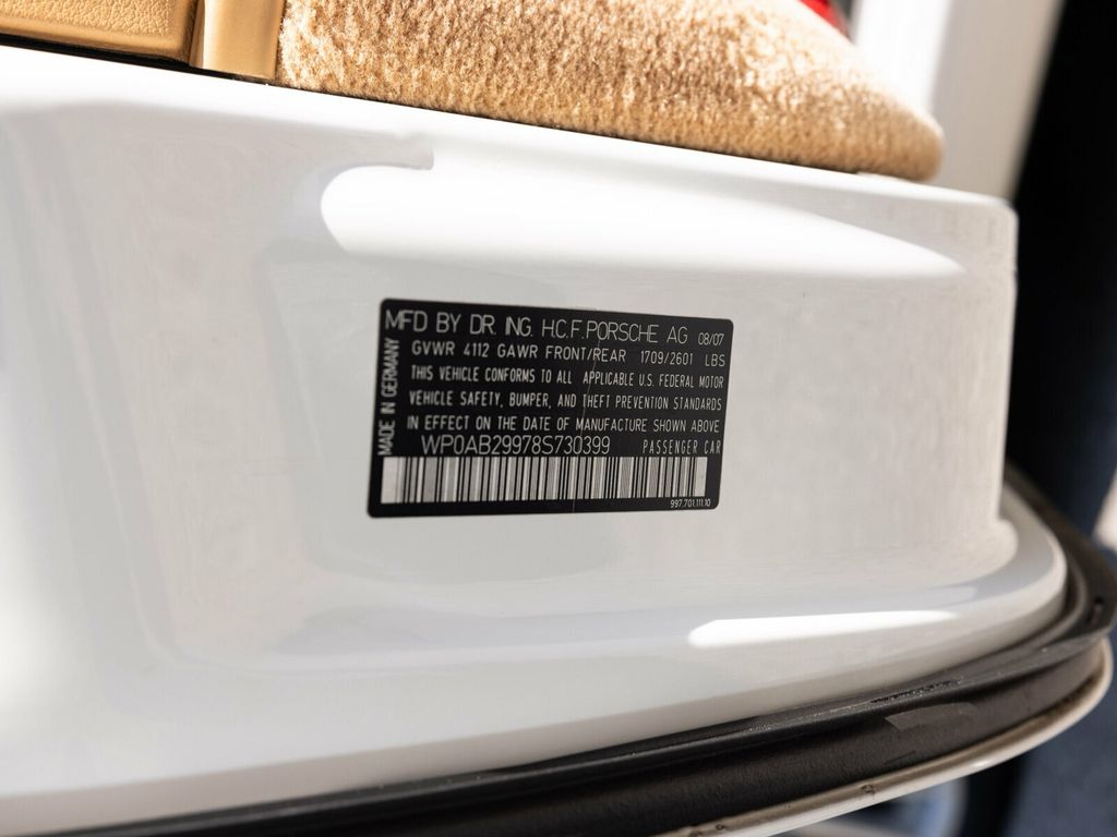 2008 Porsche 911 S, Factory Aero Kit,19" Sport Design Wheels, Alcantara Roofliner - 22919277 - 63