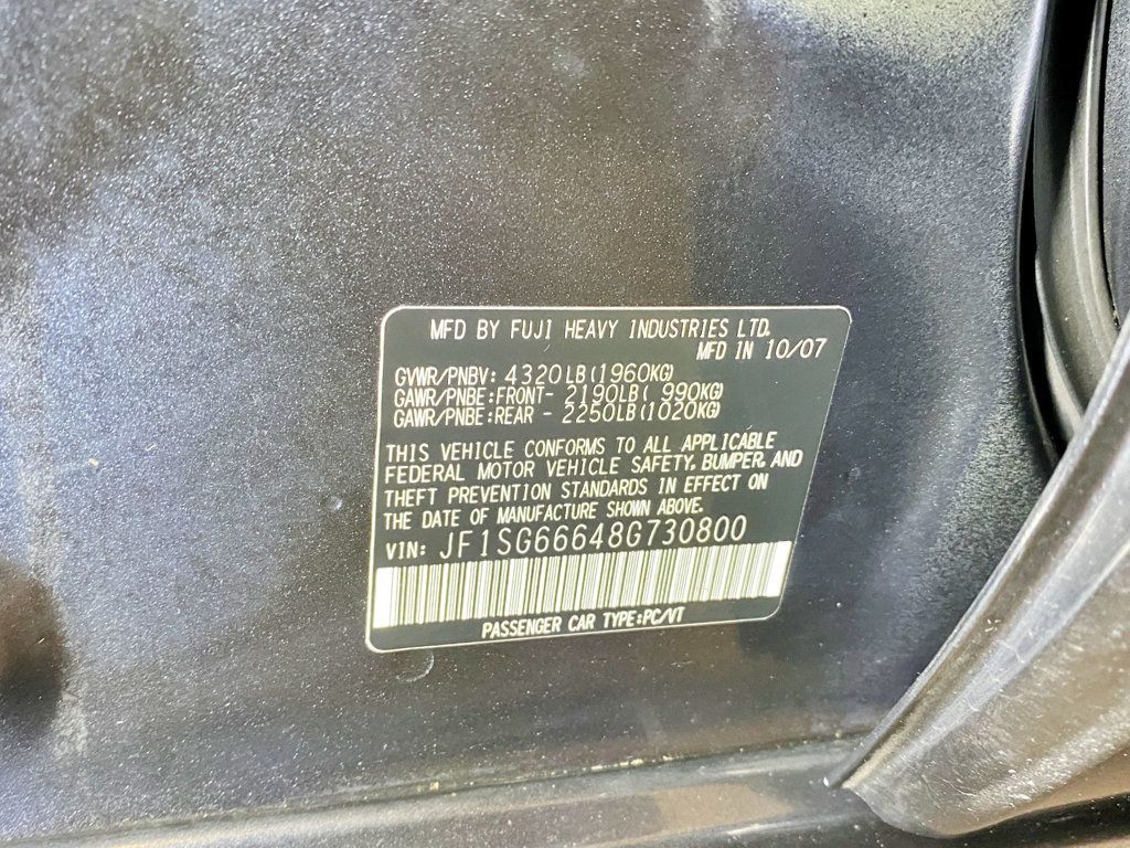 2008 Subaru Forester Natl 4dr Manual Sports X PZEV - 23031616 - 43