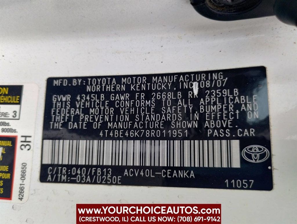 2008 Toyota Camry Base 4dr Sedan 5A - 22896451 - 31