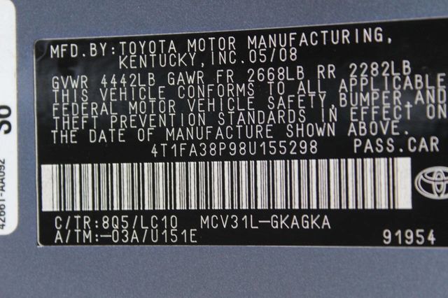 2008 Toyota Camry Solara 2dr Convertible V6 Automatic SLE - 23021994 - 8