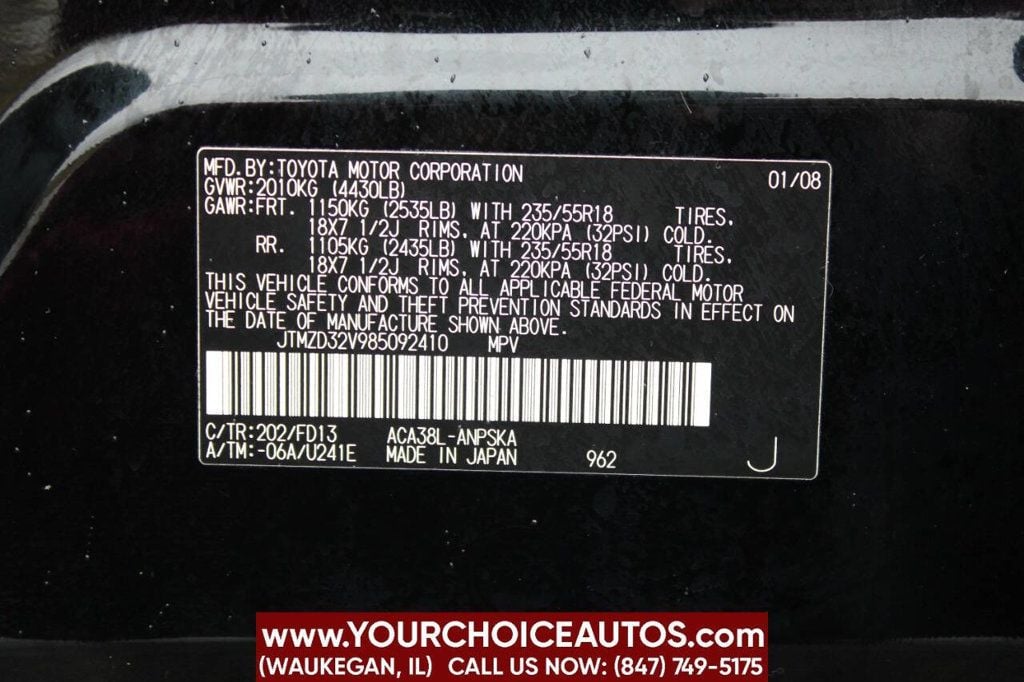 2008 Toyota RAV4 FWD 4dr 4-cyl 4-Speed Automatic Sport - 22611388 - 30