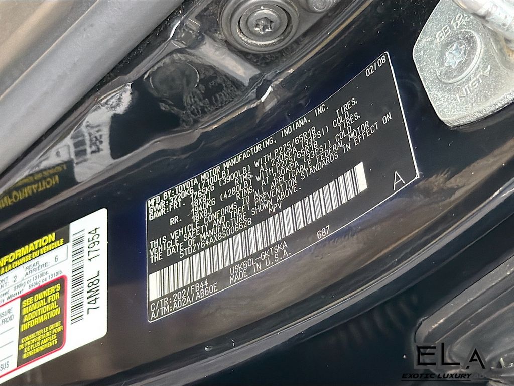 2008 Toyota Sequoia RWD 4dr LV8 6-Speed Automatic SR5 - 23040477 - 35