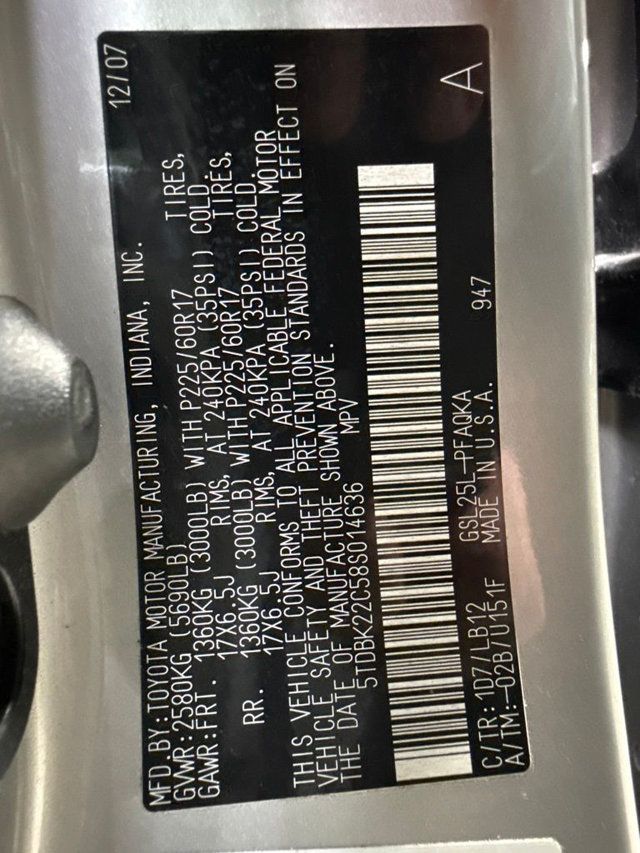 2008 Toyota Sienna Limited - 23075069 - 35