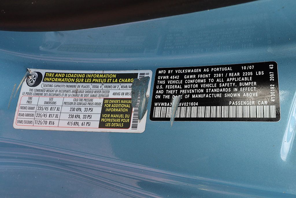 2008 Volkswagen Eos 2dr Convertible DSG Turbo - 23078356 - 48