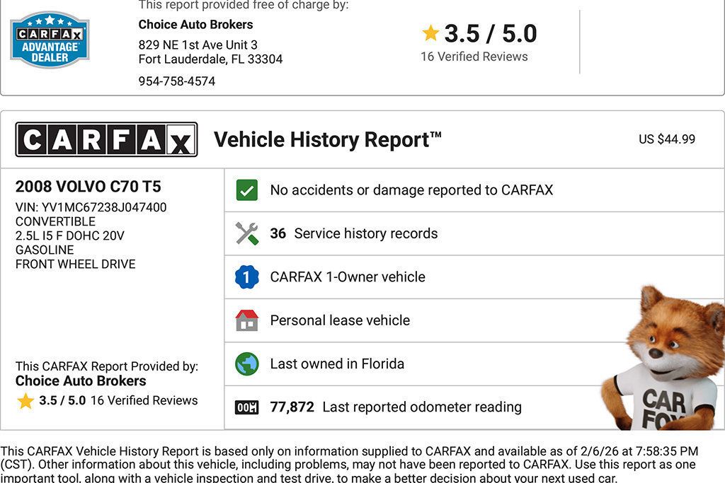 2008 Volvo C70 T5 - 22982135 - 1