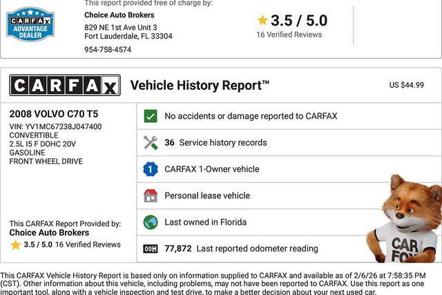 2008 Volvo C70 T5 - 22982135 - 1
