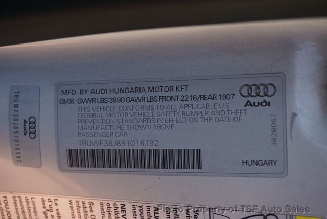 2009 Audi TTS 2dr Rdstr Automatic 2.0T quattro Prestige CLEAN CARFAX W/RECORDS - 22899456 - 32