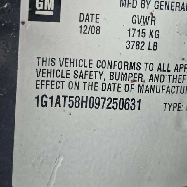 2009 Chevrolet Cobalt 4dr Sedan LT w/1LT - 22961846 - 9