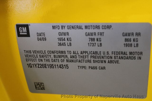 2009 Chevrolet Corvette 2dr Coupe Z06 w/3LZ - 22633444 - 60