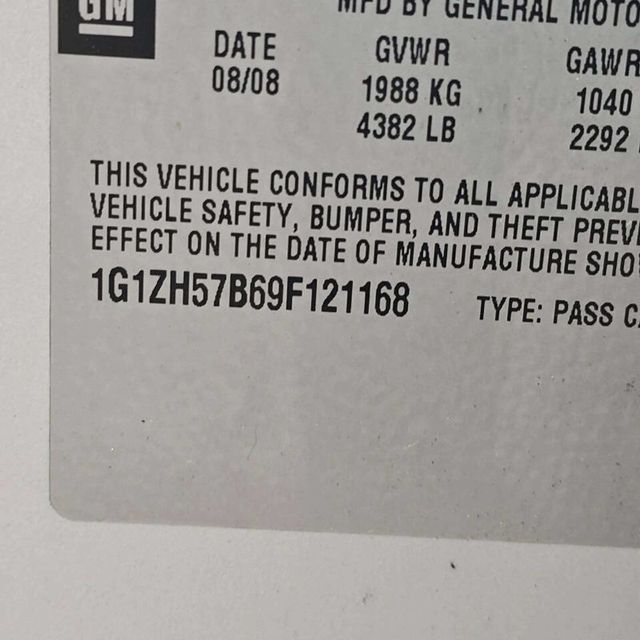 2009 Chevrolet Malibu 4dr Sedan LT w/1LT - 22963275 - 9