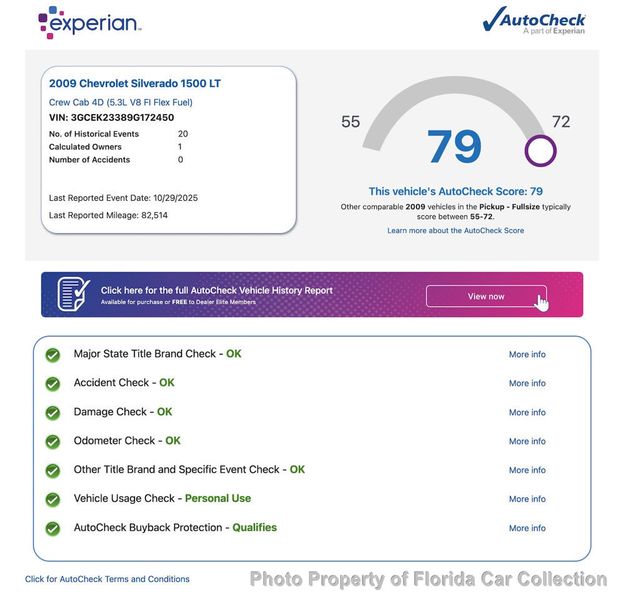 2009 Chevrolet Silverado 1500 LT 4WD Crew Cab Short Bed - 22972358 - 10