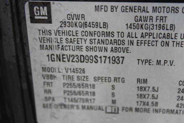 2009 Chevrolet Traverse AWD 4dr LT w/1LT - 22981804 - 11