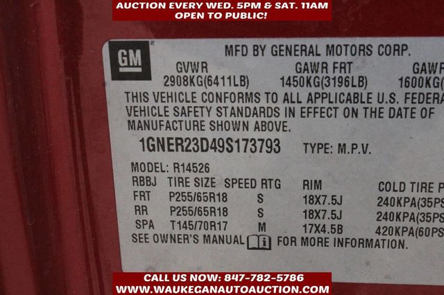 2009 Chevrolet Traverse FWD 4dr LT w/1LT - 22952561 - 9